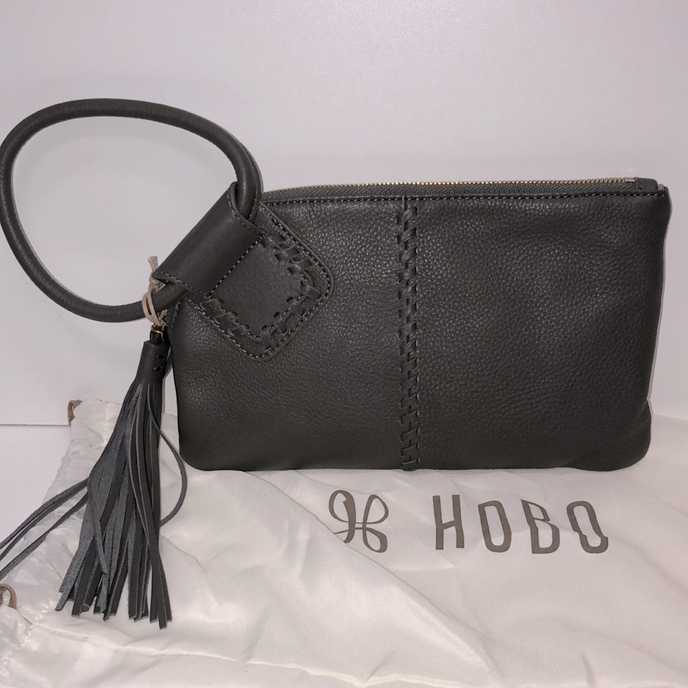 NWT Genuine Leather Hobo Wristlet